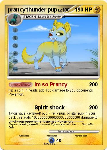 Pokemon prancy thunder pup