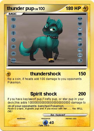 Pokemon thunder pup