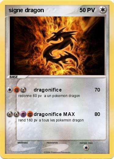 Pokemon signe dragon