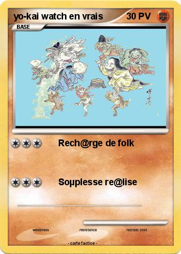 Pokemon yo-kai watch en vrais