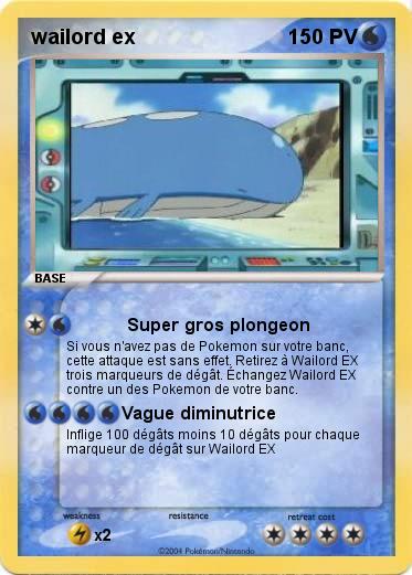 Pokemon wailord ex