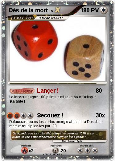 Pokemon Dés de la mort