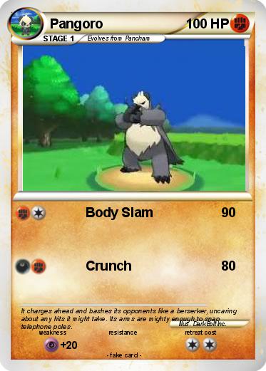 Pokemon Pangoro