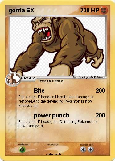 Pokemon gorria EX