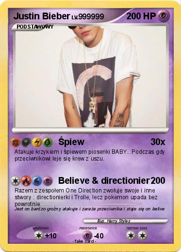 Pokemon Justin Bieber