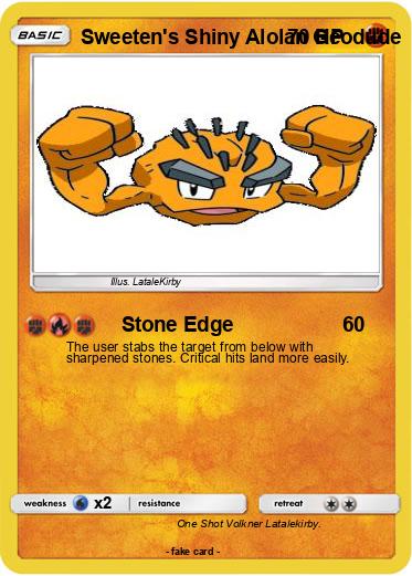 Pokemon Sweeten's Shiny Alolan Geodude