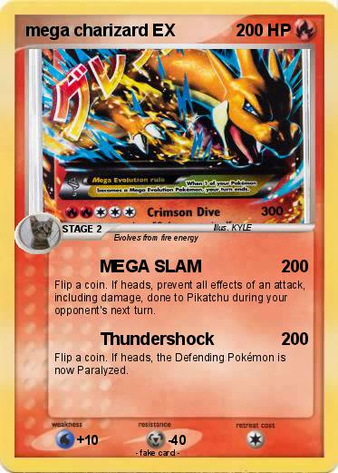 Pokemon mega charizard EX
