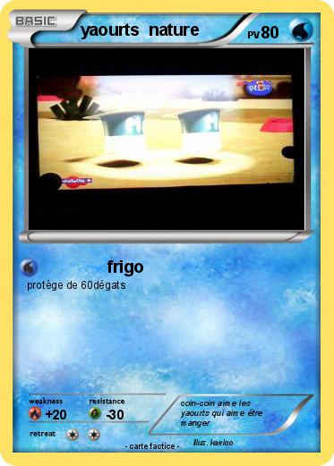 Pokemon yaourts  nature