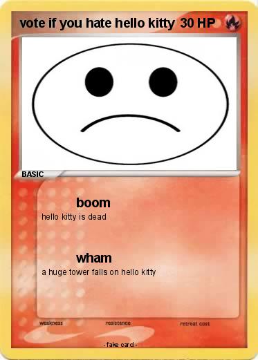 Pokemon vote if you hate hello kitty