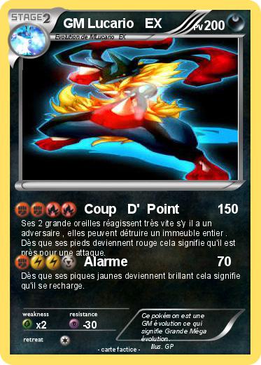 Pokemon GM Lucario   EX