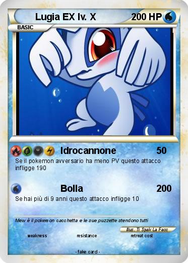 Pokemon Lugia EX lv. X