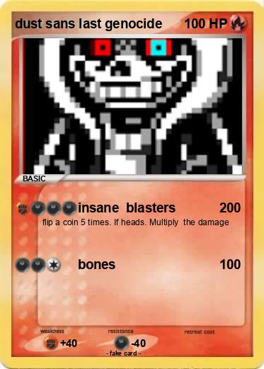 Pokemon dust sans last genocide