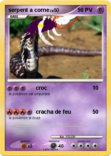 Pokemon serpent a corne