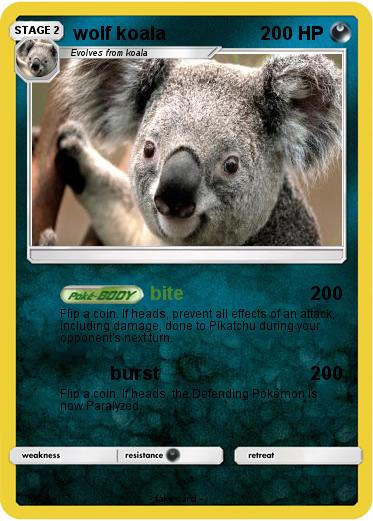 Pokemon wolf koala