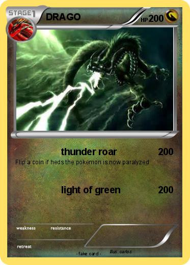 Pokémon DRAGO 1415 1415 - thunder roar - My Pokemon Card