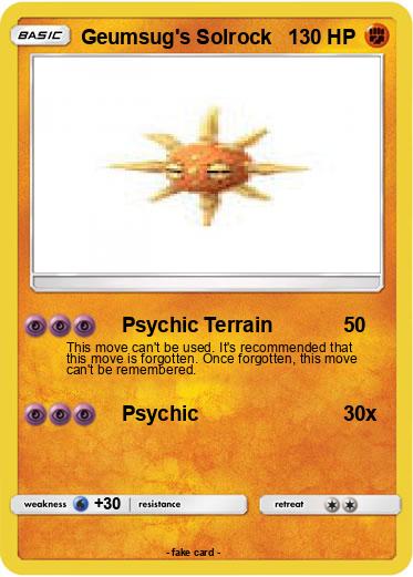 Pokemon Geumsug's Solrock