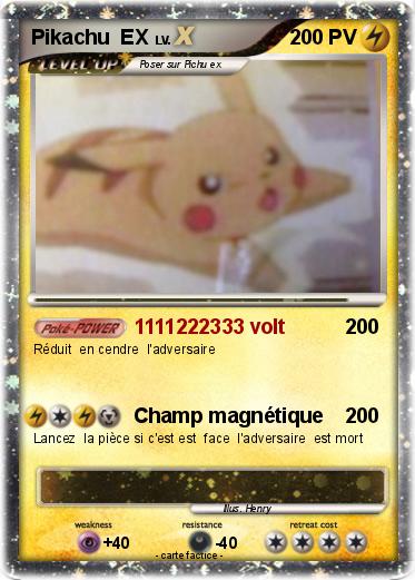 Pokemon Pikachu  EX