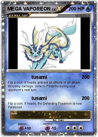 Pokemon MEGA VAPOREON