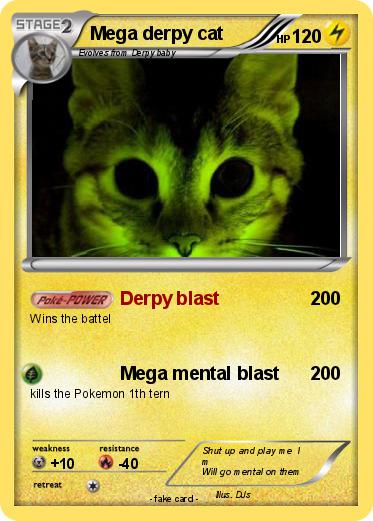 Pokemon Mega derpy cat