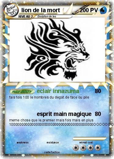 Pokemon lion de la mort