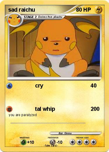 Pokemon sad raichu