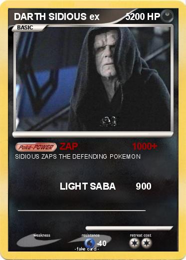 Pokemon DARTH SIDIOUS ex          5