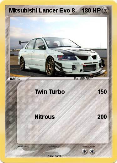 Pokemon Mitsubishi Lancer Evo 8