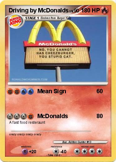 Pokemon Driving by McDonalds