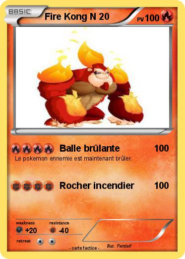 Pokemon Fire Kong N 20