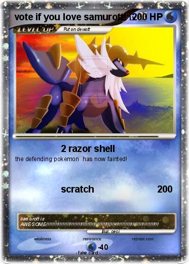 Pokemon vote if you love samurott!