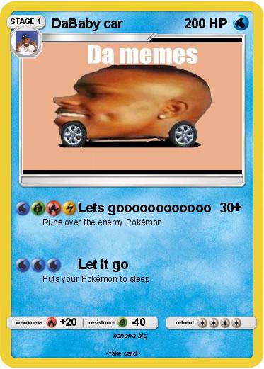 Pokemon DaBaby car