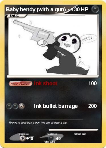 Pokemon Baby bendy (with a gun)