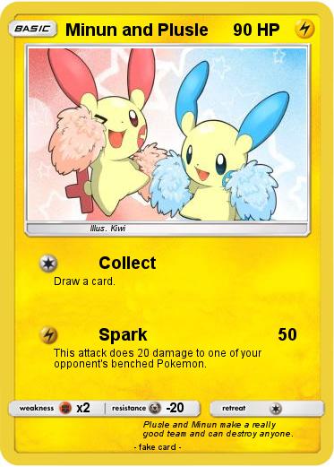 Pokemon Minun and Plusle