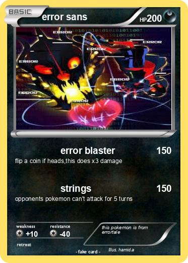 Pokemon error sans