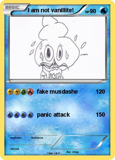 Pokemon I am not vanillite!