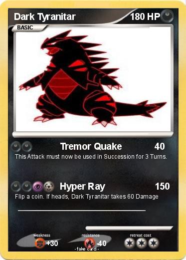 Pokemon Dark Tyranitar