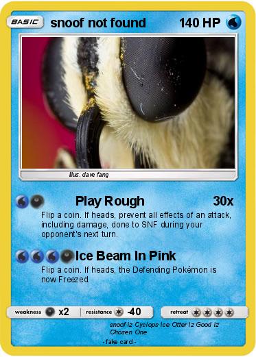 Pokemon snoof not found