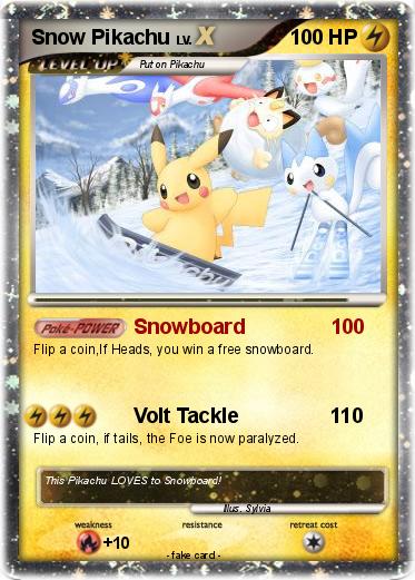 Pokemon Snow Pikachu