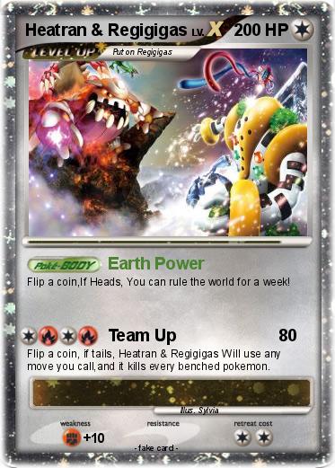 Pokemon Heatran & Regigigas