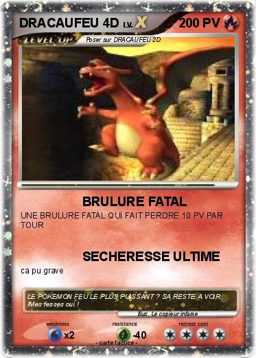 Pokemon DRACAUFEU 4D