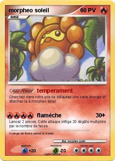 Pokemon morpheo soleil