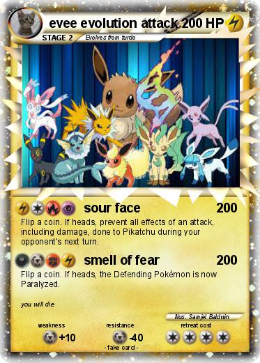 Pokemon evee evolution attack