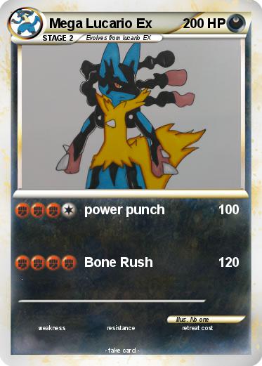 Pokemon Mega Lucario Ex