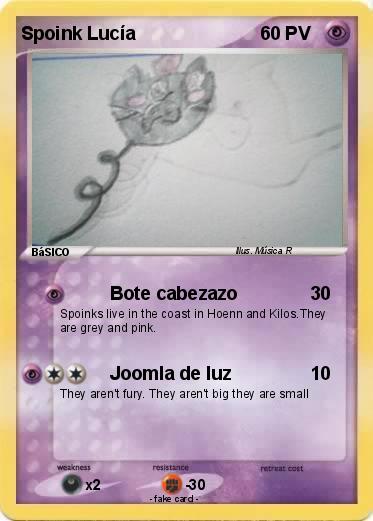 Pokemon Spoink Lucía