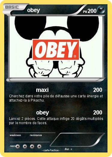 Pokemon obey