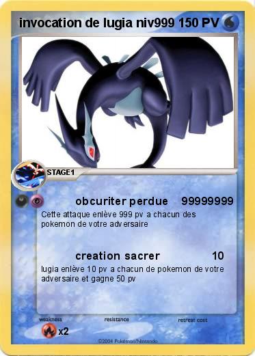 Pokemon invocation de lugia niv999