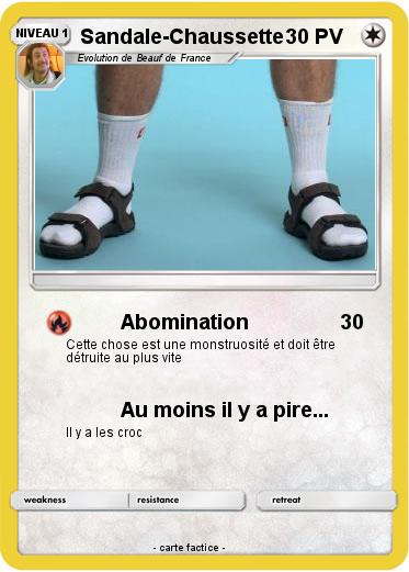 Pokemon Sandale-Chaussette