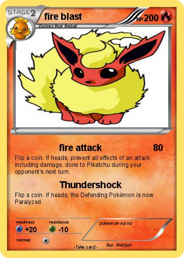 Pokemon fire blast