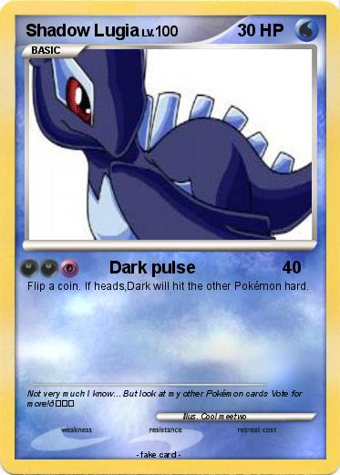 Pokemon Shadow Lugia