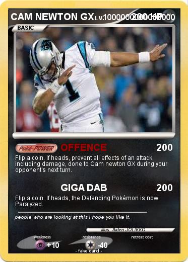Pokemon CAM NEWTON GX